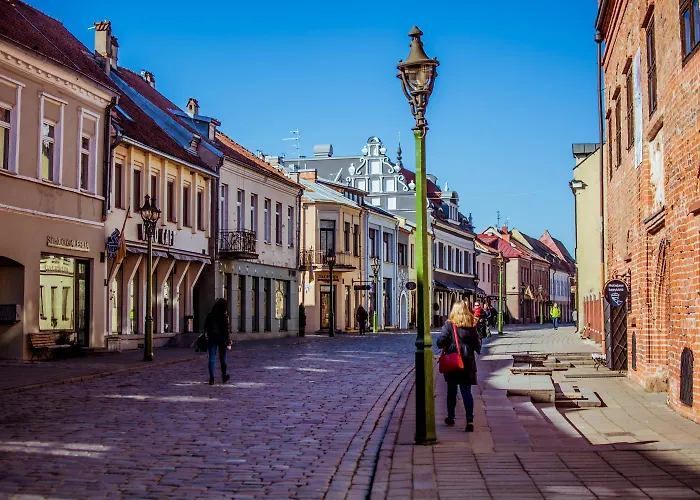 Picturesque Old Town With Charming Balcony